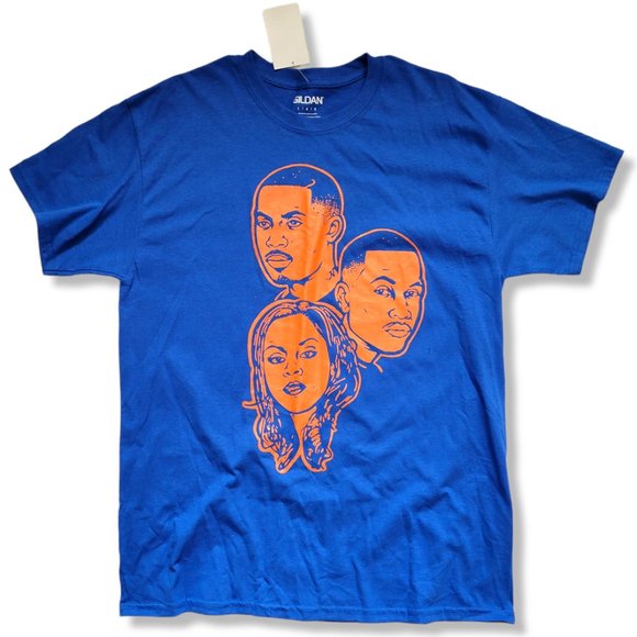 Risurch Other - The Firm Nas AZ Foxy Brown Rap Hip Hop Shirt Royal Blue Orange NY NYC L New York